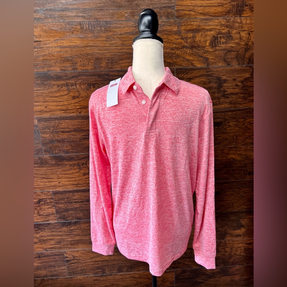 Zengjo Men’s long sleeve polo shirt size S